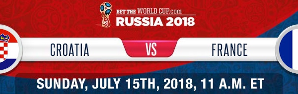Croatia vs. France Bet the World Cup Final