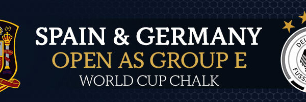 Spain and Germany Open as Group E World Cup Chalk