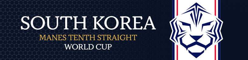 South Korea Manes Tenth Straight World Cup