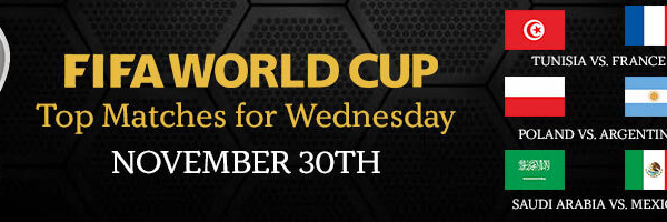 2022 World Cup Top Matches for Wednesday November 30