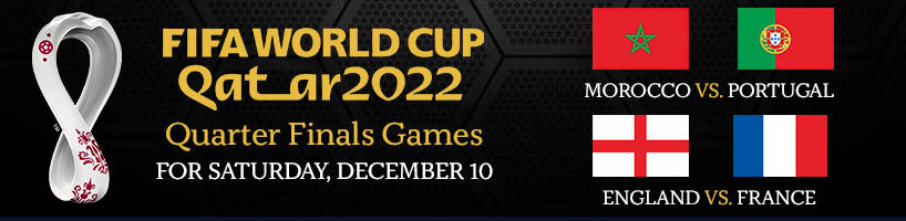 2022 World Cup Quarter Finals Games for Saturday, December 10