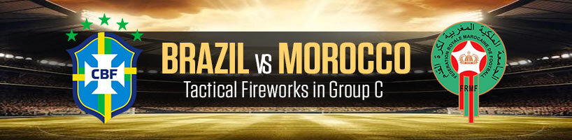 Brazil vs Morocco Tactical Fireworks in Group C